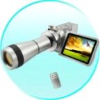 MPEG4 Digital Video Camcorder with Optical Telescope Zoom Lens