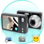 Lliira 8MP 3x Optical Zoom Digital Camera with Smile Detection and