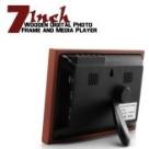 7 Inch Wooden Digital Photo Frame and Media Player