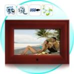 7 Inch Wooden Digital Photo Frame and Media Player