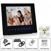 8 Inch HD Multimedia Digital Photo Frame with Touch Buttons and Remote