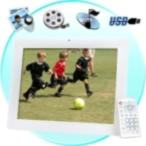 12 Inch Digital Photo Frame w/ Remote + Media Player (2GB)