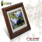 GiiNii 8" All-In-One True Video Picture Frame