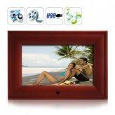 7 Inch Wooden Digital Photo Frame and Media Player