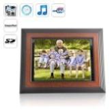 12 Inch Wooden Digital Photo Frame w/ Remote +