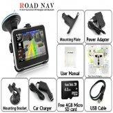 Road Nav - 4.5 Inch Touchscreen GPS Navigator with Bluetooth