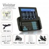 Vivistar 3.6 Inch Quad Band Dual SIM Slider Phone (WIFI, TV, QWERTY)